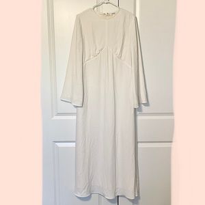 Amazon The Drop x With Love Leena White Long Sleeve Maxi Dress